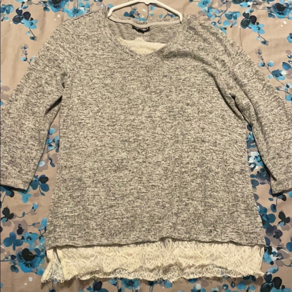 Light gray sweater